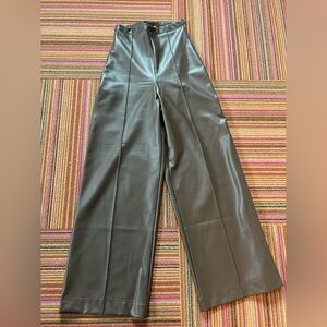 Ripley Rader Vegan Leather Ankle Pants – Brown – Size 1 – Never Worn